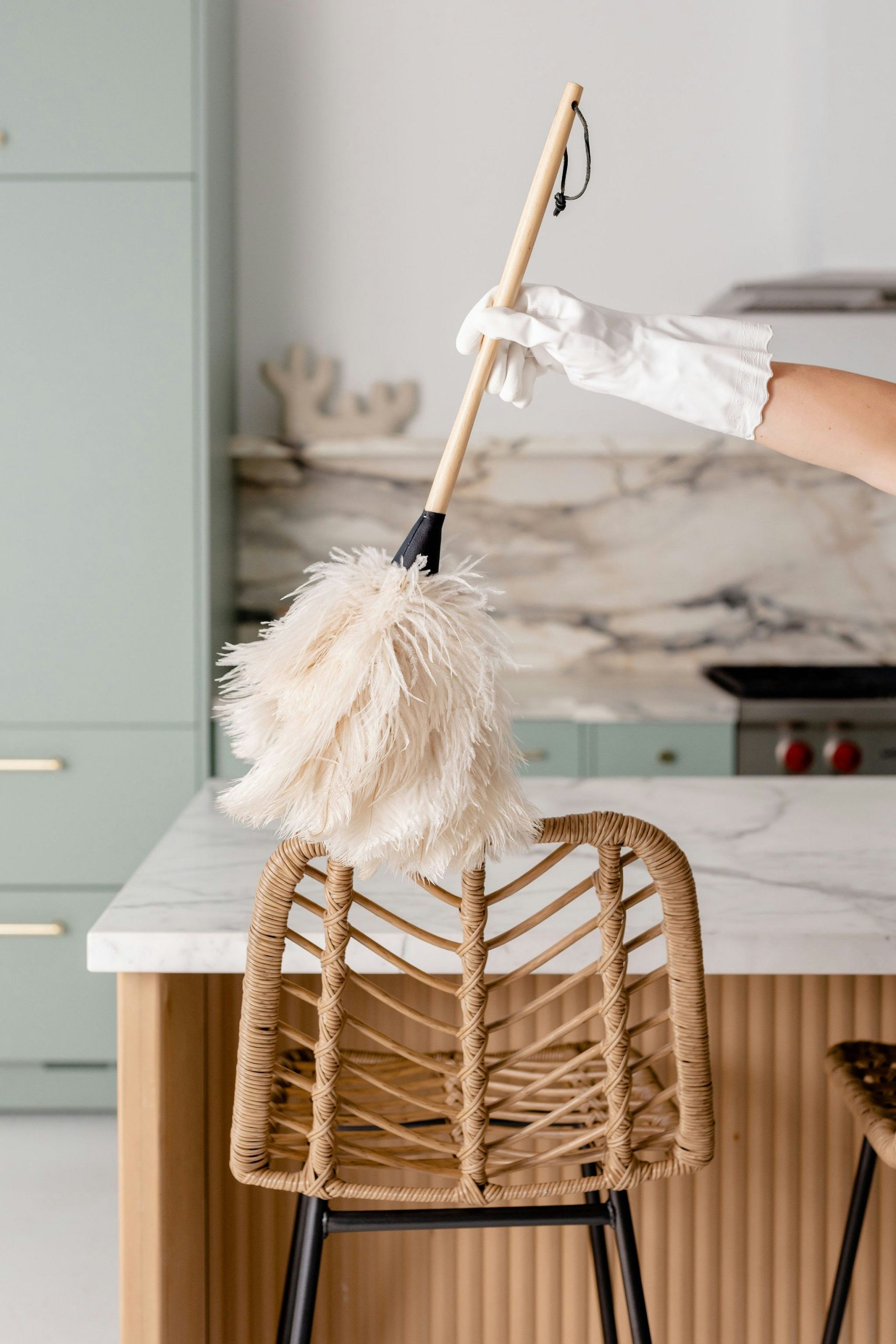 maid is performing deep cleaning service